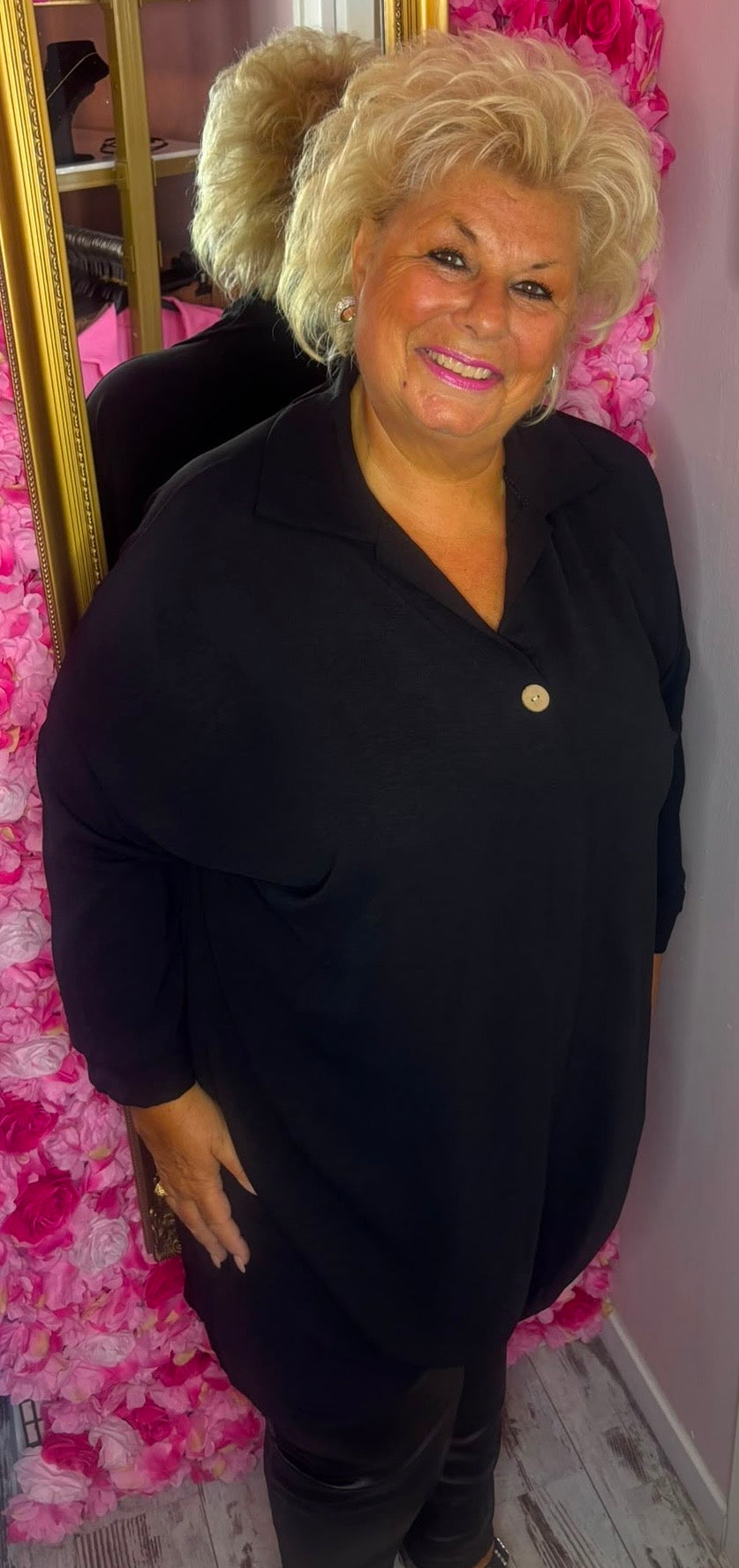 Tuniek Chloe Zwart Plus Size Maat 48 t/m 54