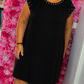 Jurk Parel Zwart Plus Size Maat 48 t/m 54-56