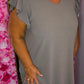 Jurk Musthave Taupe Plus Size Maat 48 t/m 52