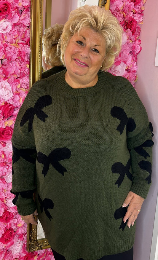 Trui Sweet Groen Plus Size Maat 44 t/m 54