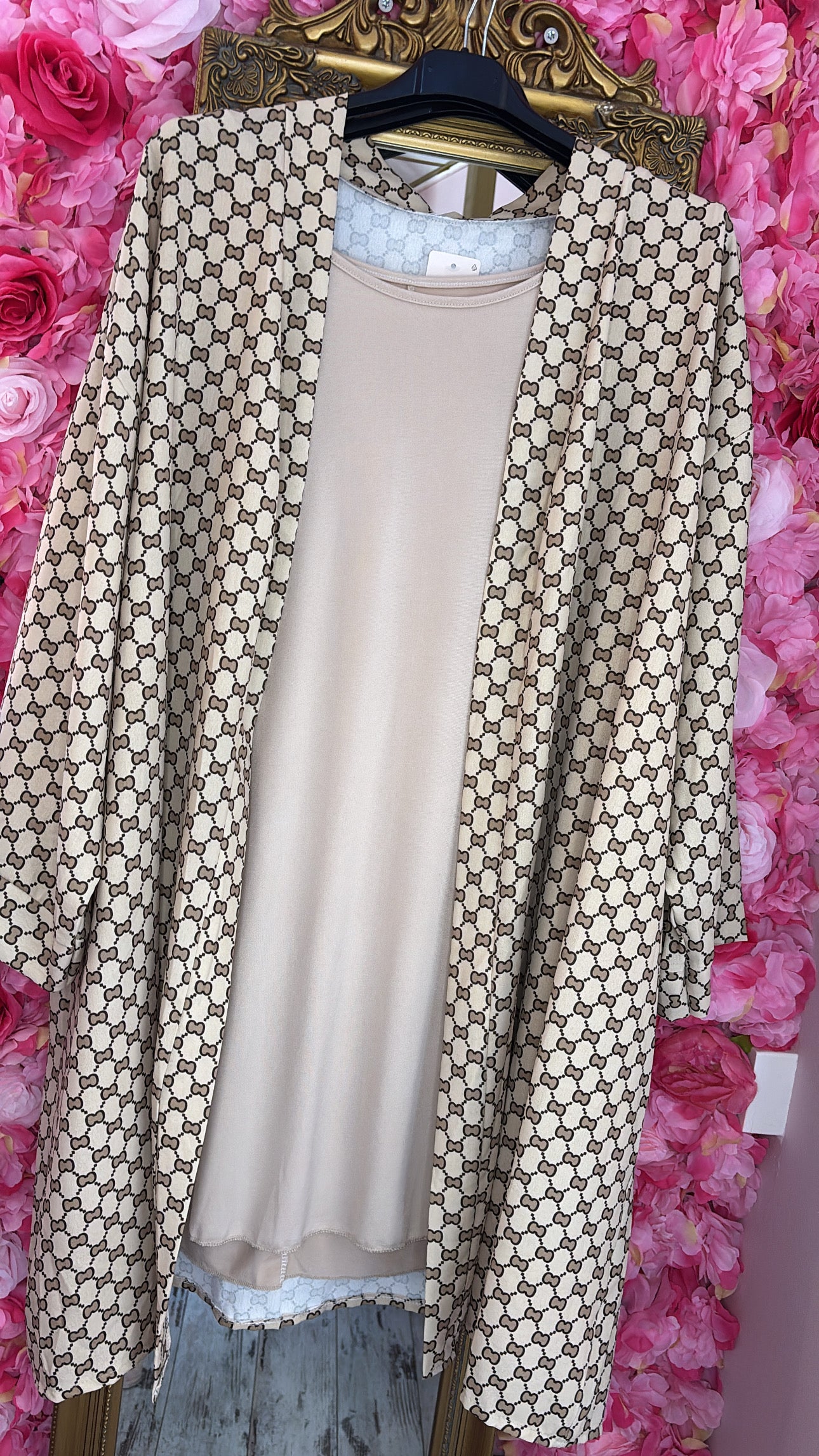 Top Travel Basic Lang Beige Plus Size Maat 46 t/m 54