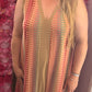 Lange Jurk Beauty Shine Rood Plus Size maat 48 t/m 54-56