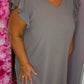 Jurk Musthave Taupe Plus Size Maat 48 t/m 52