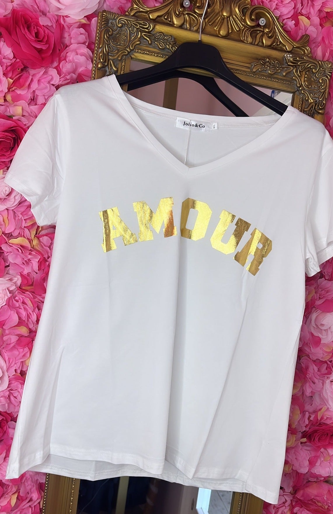 T-shirt Amour Gold