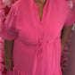 Jurk Marbella Fuchsia Plus Size 48 t/m 54-56