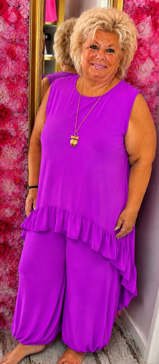 Set Marina Ultra Paars Plus Size maat 46 t/m 52