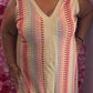 Lange Jurk Beauty Shine Rood Plus Size maat 48 t/m 54-56