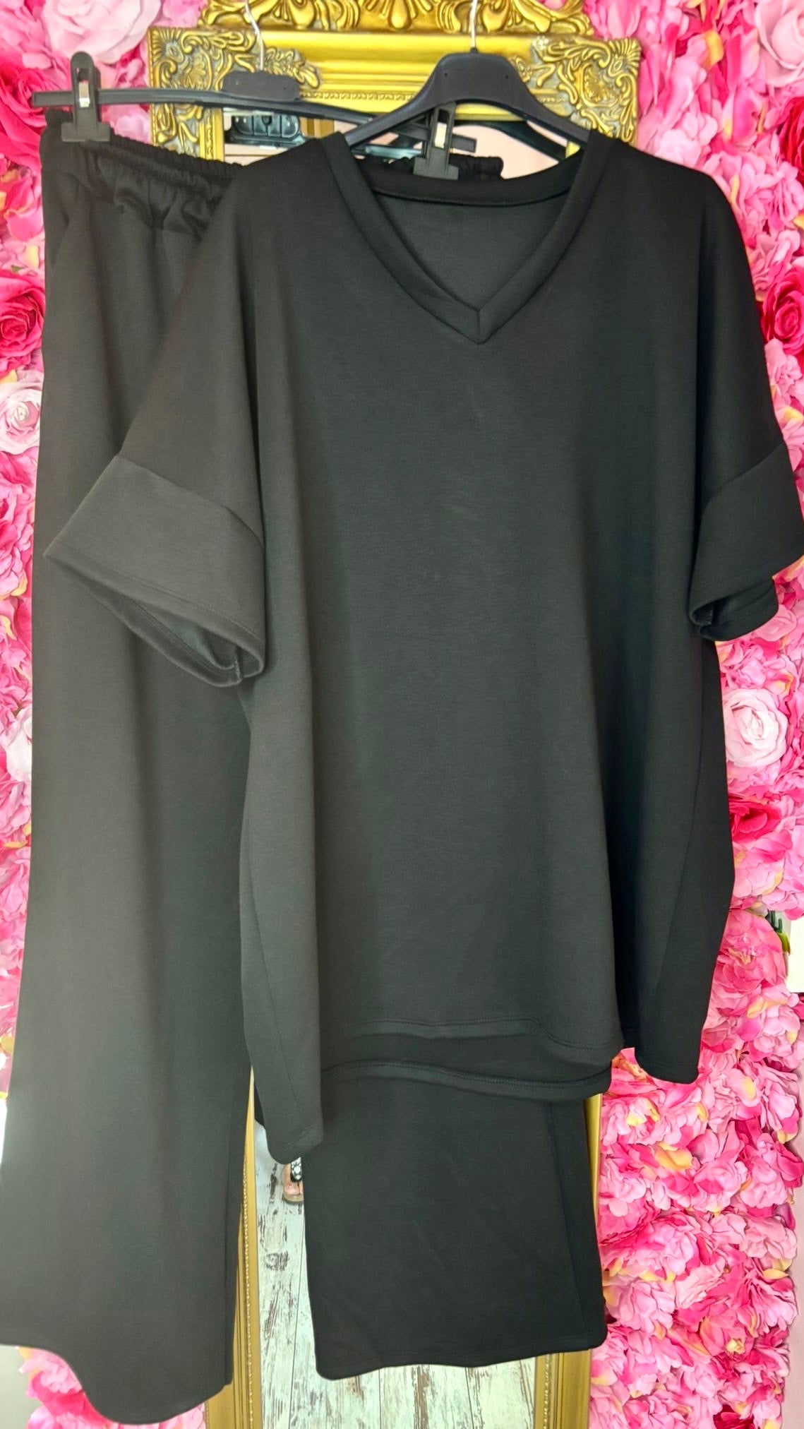 Comfy Set Max Zwart Plus Size maat 44 t/m 52