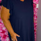 Jurk Musthave Donker Blauw Plus Size Maat 48 t/m 52