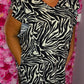 Jurk Musthave Zebra Plus Size Maat 48 t/m 52