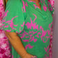 Jurk Pofmouw Chic Guc Groen Plus Size Maat 48 t/m 54