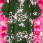 Jurk Pofmouw Chic Leger Groen Plus Size Maat 48 t/m 54