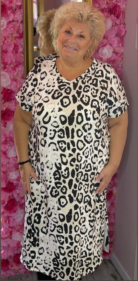 Lange Daily Panter Zwart Maat 46 t/m 52-54