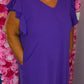 Jurk Musthave Paars Plus Size Maat 48 t/m 52
