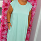 Jurk Parel Mint Plus Size Maat 48 t/m 54-56