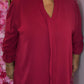 Blouse Musthave Rood Plus Size maat 48 t/m 54