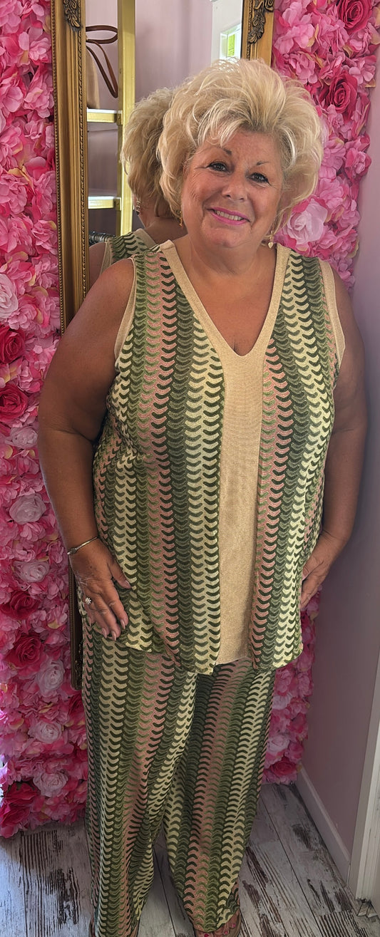 Set Beauty Shine Groen Plus Size maat 48 t/m 56