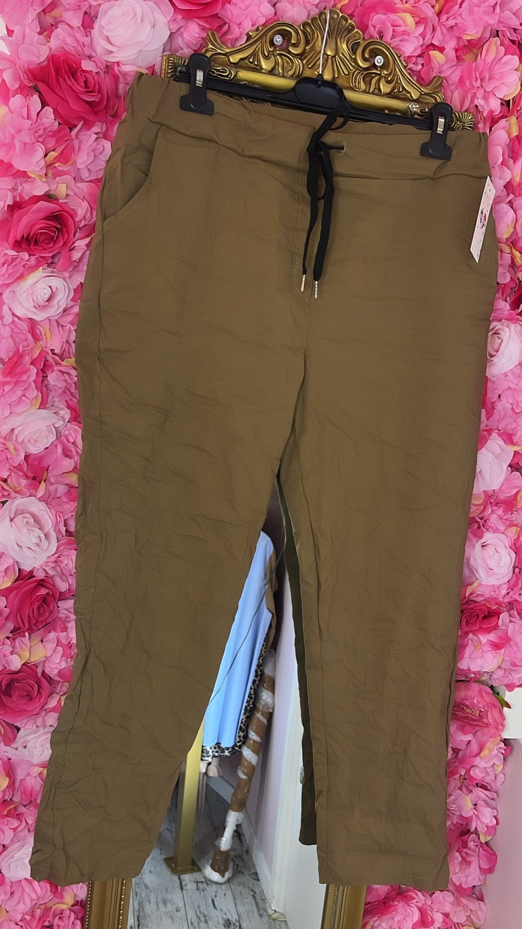 Broek Perfect Bruin Plus Size Maat 44 t/m 52