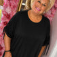 T-shirt Lovely Plus Size Zwart Maat 48 t/m 54
