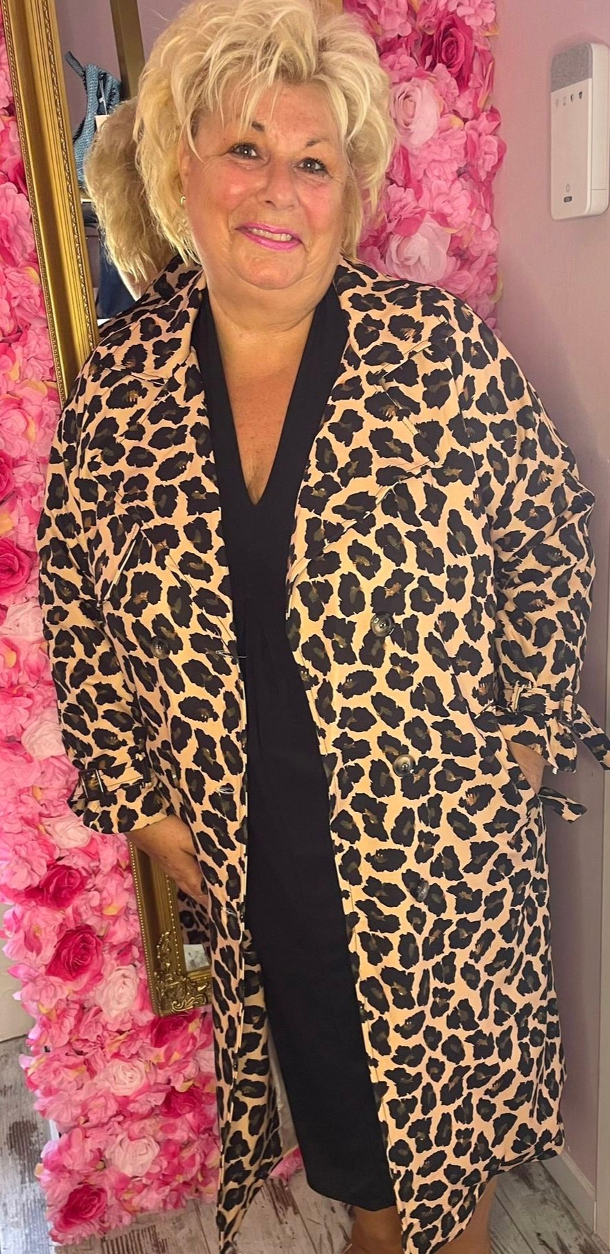 Musthave Coat Panter Plus Size Maat 44 t/m 50