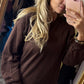 Sweater strass Bruin tot Maat 44