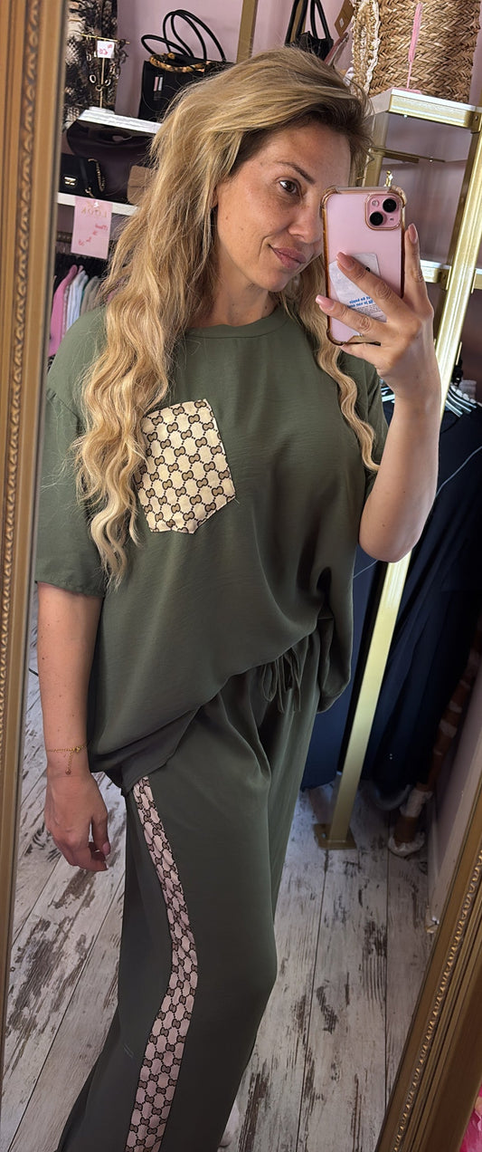 Set Flucc Summer Groen Plus Size maat 40 t/m 48