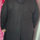 Hoodie Zwart Plus Size Maat 50 t/m 58
