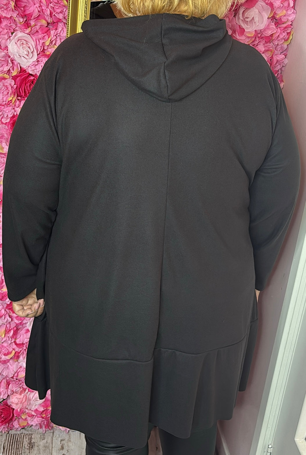 Hoodie Zwart Plus Size Maat 50 t/m 58