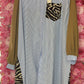 Lange Jurk All In One Zebra Plus Size Maat 44 t/m 52