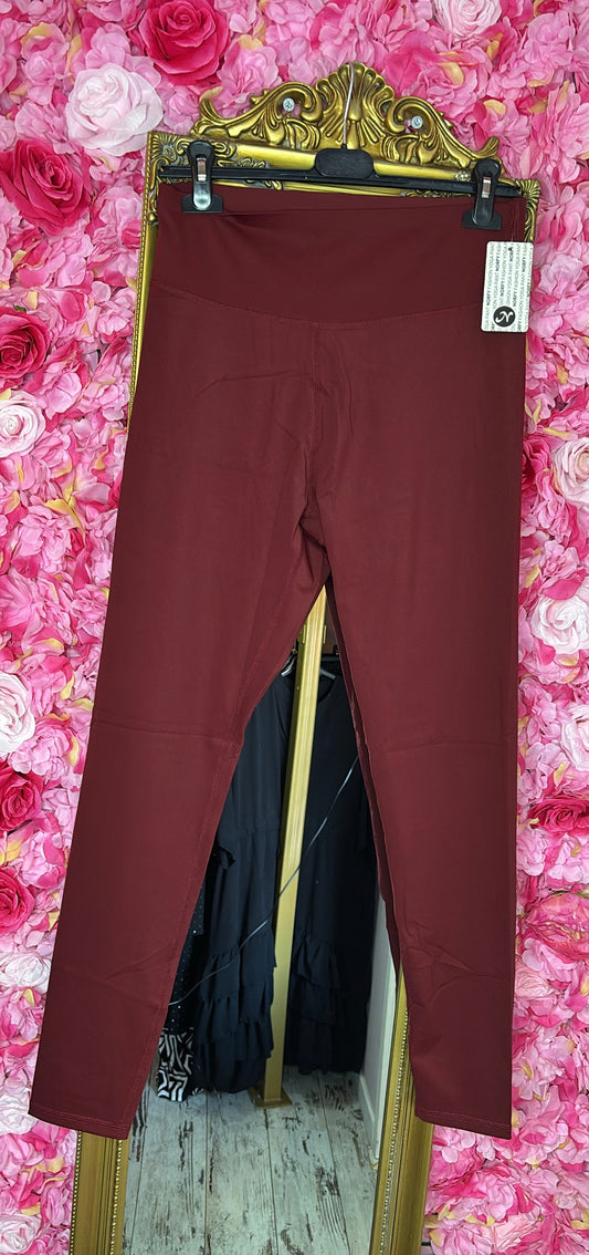 Legging Norfy Sport Look Bordeaux Maat 36 t/m 46 *MEGA STRETCH PAST GROTER*