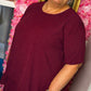 Set Viral Bordeaux Plus Size maat 48 t/m 54