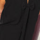 Top Strik Rug Zwart Plus Size Maat 44 t/m 50-52