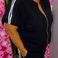 Set Sporty Zwart Plus Size maat 48 t/m 54