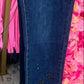 Jeans Skinny Flower Bling Maat 44 t/m 54