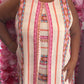 Jurk Boho Special Creme Plus Size Maat 44 t/m 52