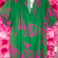 Jurk Pofmouw Chic Guc Groen Plus Size Maat 48 t/m 54