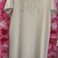 Lange Jurk Dio Beige Plus Size 44 t/m 50-52