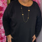 Tuniek Comfort Zwart Plus Size maat 48-50 t/m 58