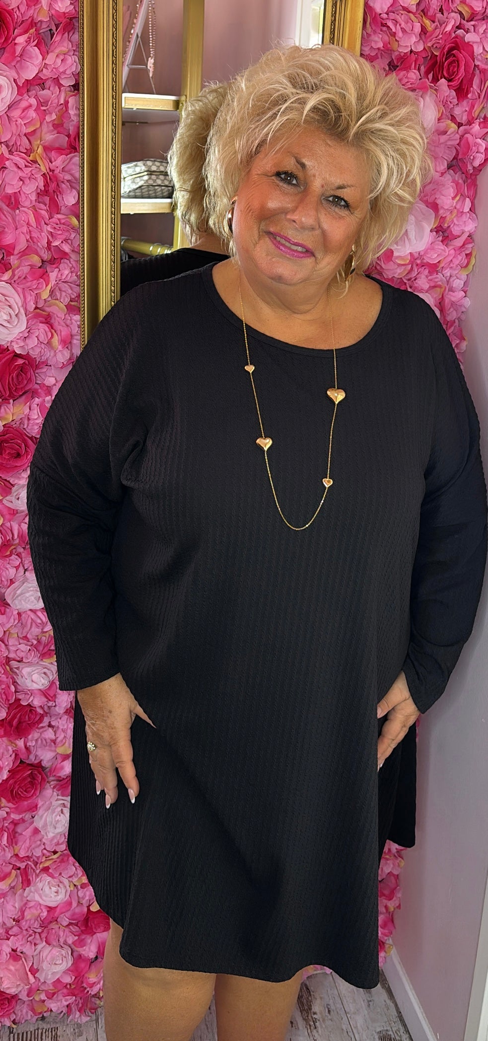 Tuniek Comfort Zwart Plus Size maat 48-50 t/m 58