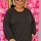 Long Sleeve Balloon Soft Bruin Plus Size maat 46 t/m 50