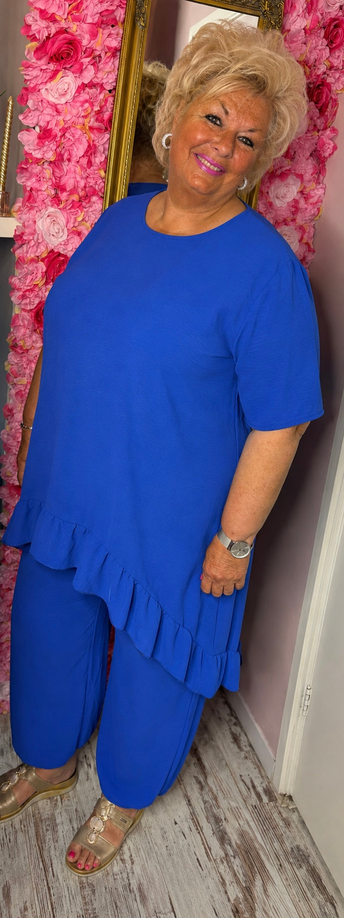 Set Viral Konings Blauw Plus Size maat 48 t/m 54