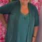Vest Korte Mouw Travel Flucc Groen Plus size Maat 48 t/m 56