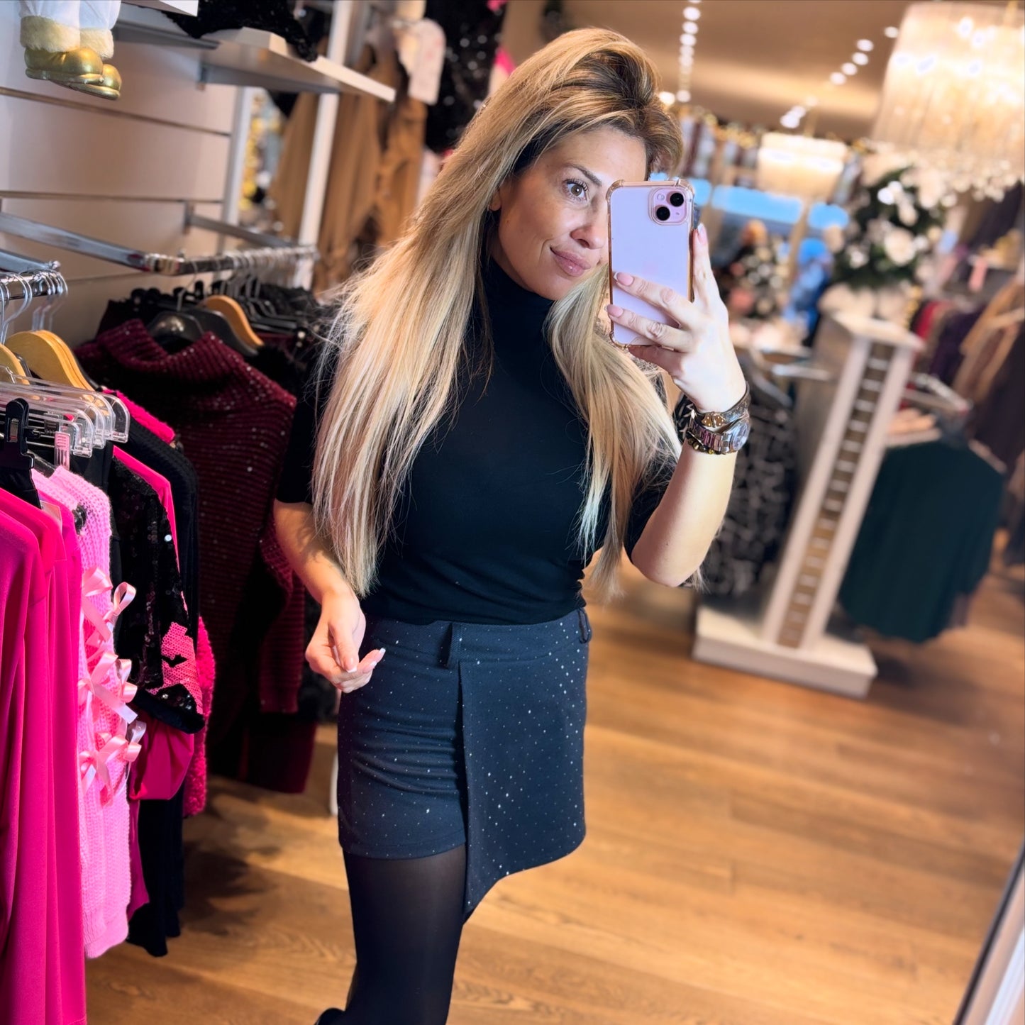 Skort Biba Shine Donker Grijs