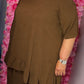 Set Viral Bruin Plus Size maat 48 t/m 54