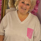 *LUCKY LOOK* Lang T-shirt/T-shirt Jurk Strass Bling Wit Maat 48 t/m 54