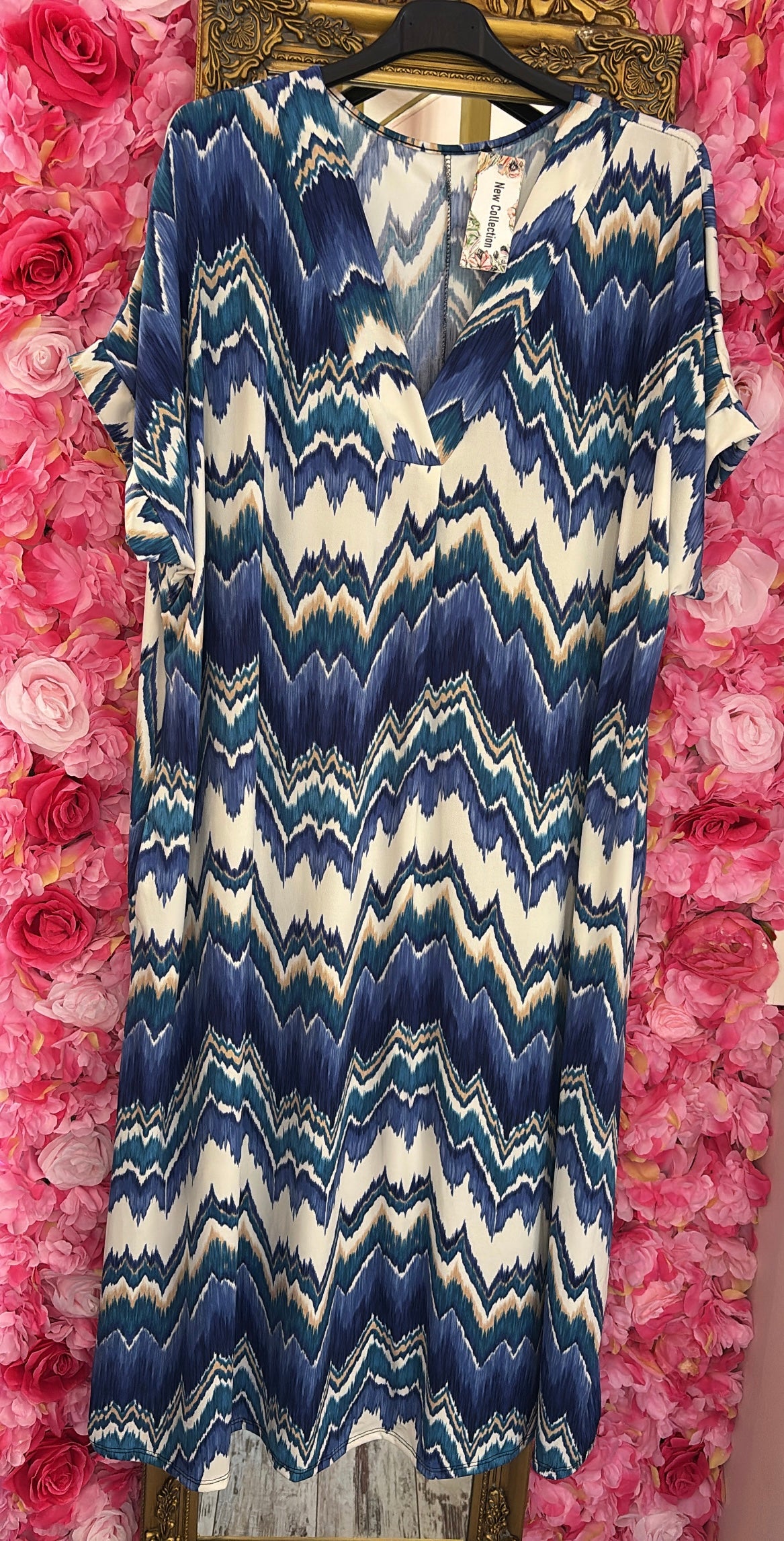Jurk Best Miss Blue Plus Size 48 t/m 54-56