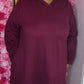 Hoodie Bordeaux Plus Size Maat 50 t/m 58