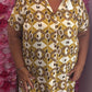 Jurk Sam Viscose Okergeel Plus Size Maat 44 t/m 50-52