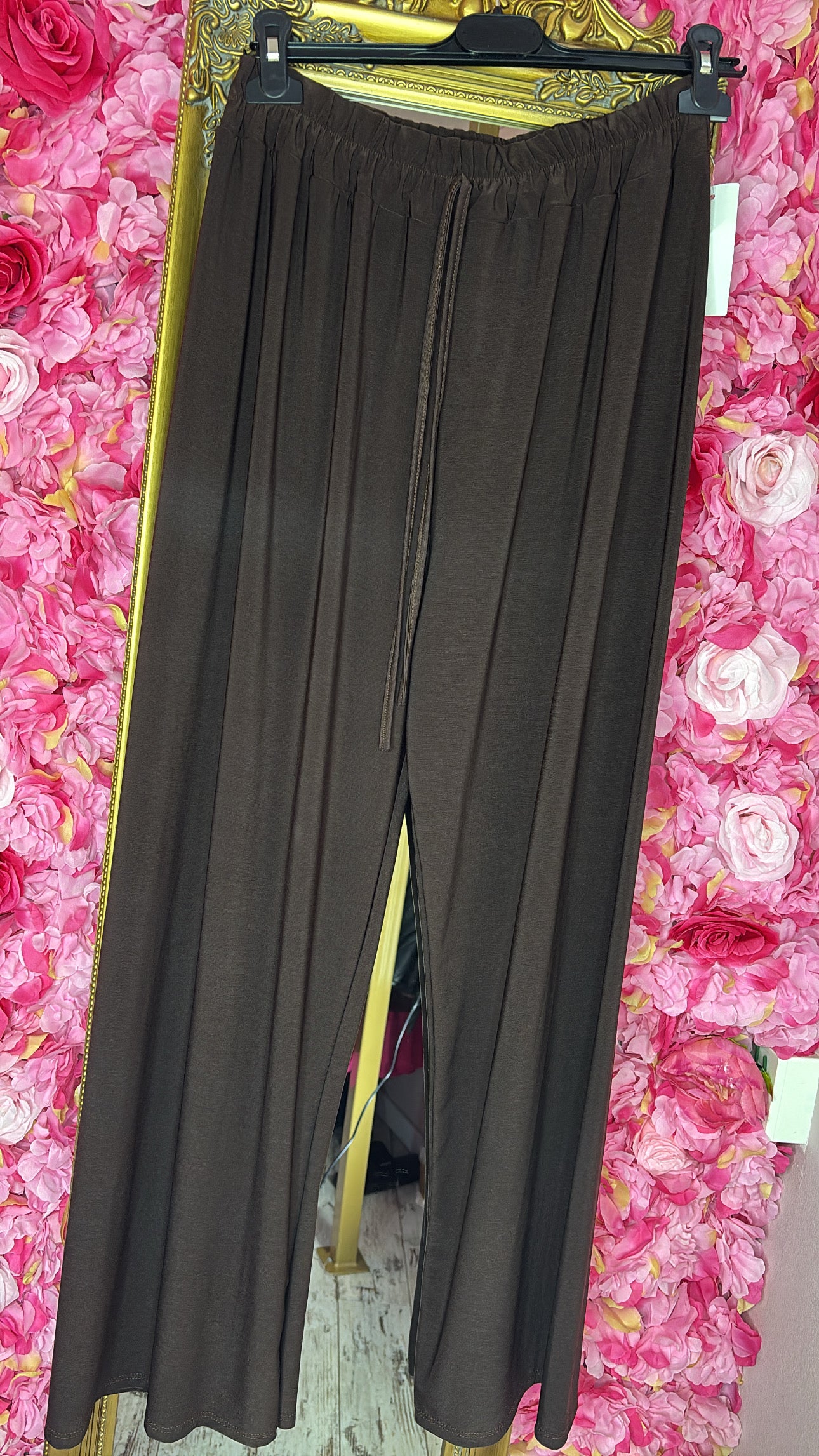 Broek Travel Bruin Plus Size maat t/m 54