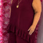 Set Marina Bordeaux Plus Size maat 46 t/m 52